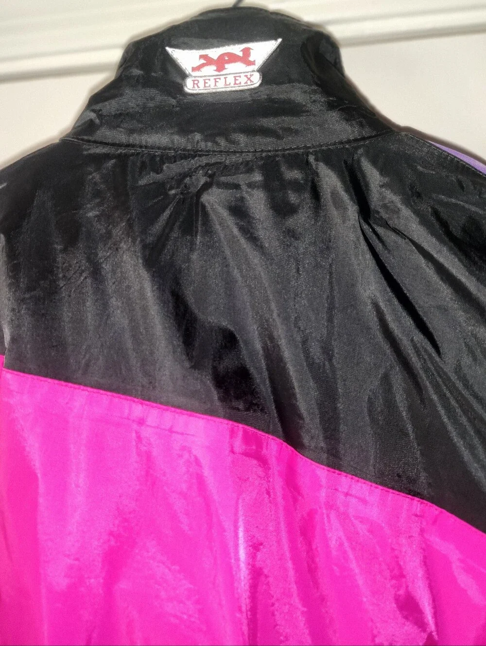 FieldSheer Motorcycle Vintage Jacket Black Purple Pink Men's XXL EUC $45 - Picture 5 of 8
